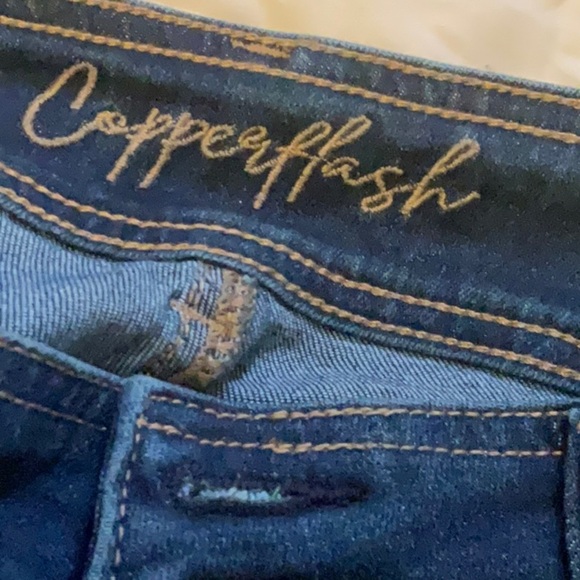 Copper flash petite mid-rise boot cut jeans Size 8P - Picture 8 of 9